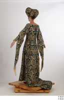  Photos Woman in Historical Dress 2 15th Century a poses blue Gold and dress medieval clothing whole body 0004.jpg